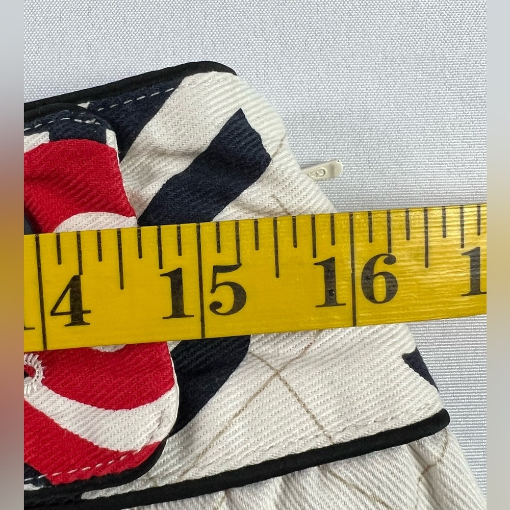 Etcetera A-line Cotton Red, White & Blue Floral Skirt - Picture 8 of 12